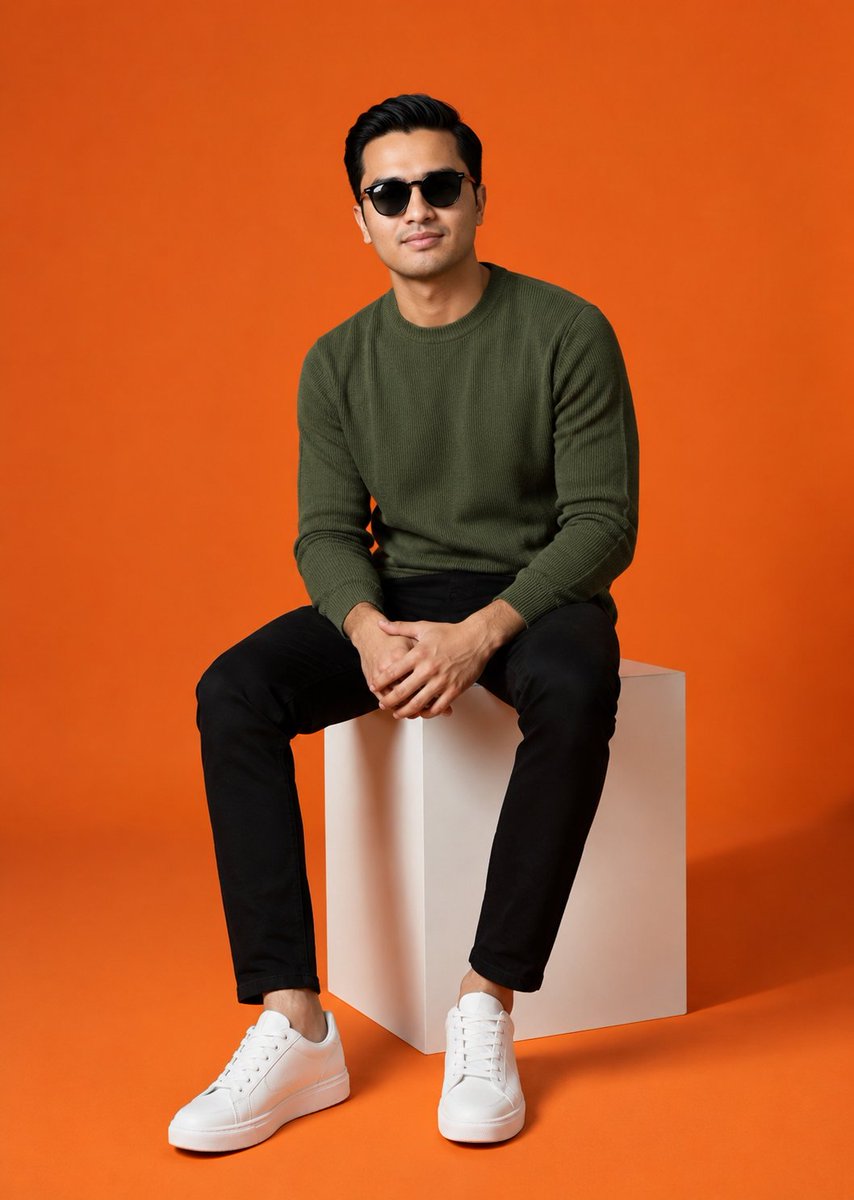 Minimalist Studio Fashion Shot