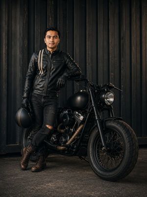 Cinematic Male Rider Portrait