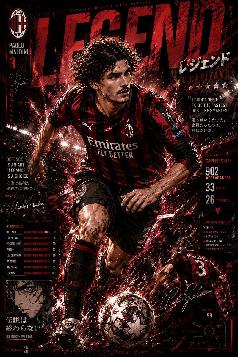 Anime Football Legend Poster example 2