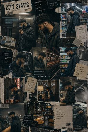 Urban Life Mixed-Media Collage