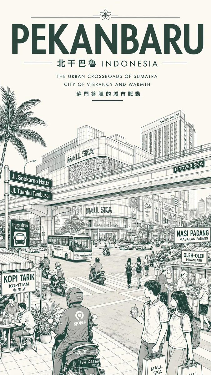 Vintage Monochrome City Travel Poster example 2