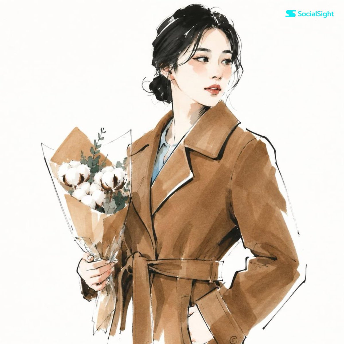 Fashion Editorial Illustration Sketch example 2