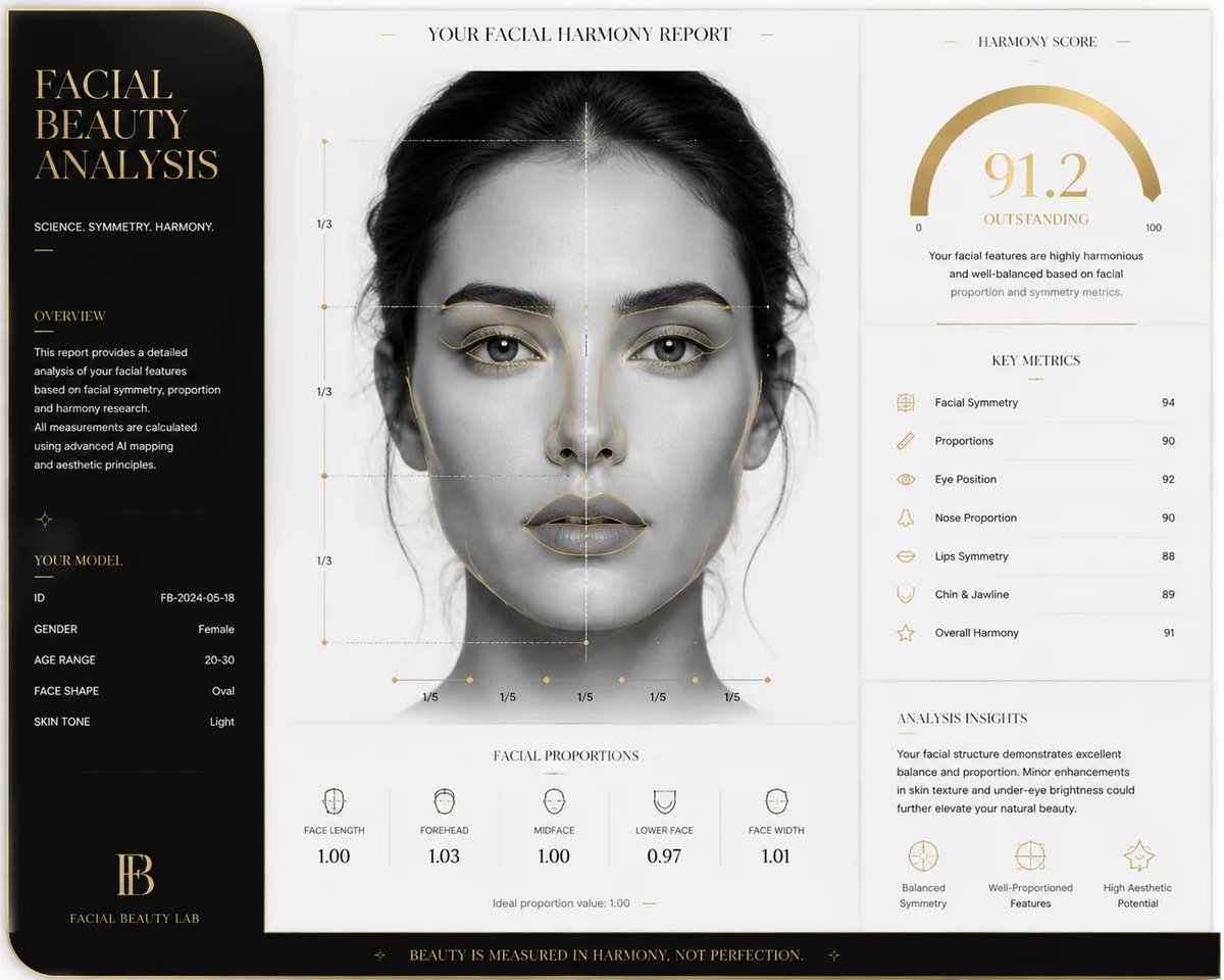 Luxury Facial Harmony Report