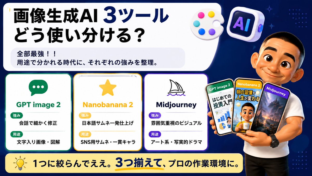 YouTube Thumbnail - Japanese AI Tool Comparison Thumbnail - Image 1