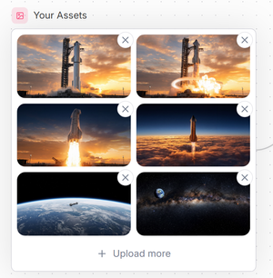 Space Asset Gallery UI