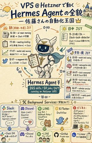 Инфографика скетчноута Hermes Agent