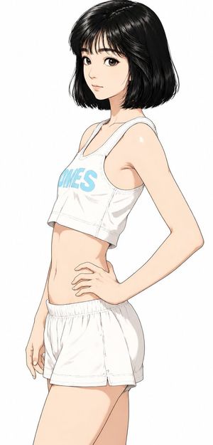 Anime Sportswear Girl Illustration