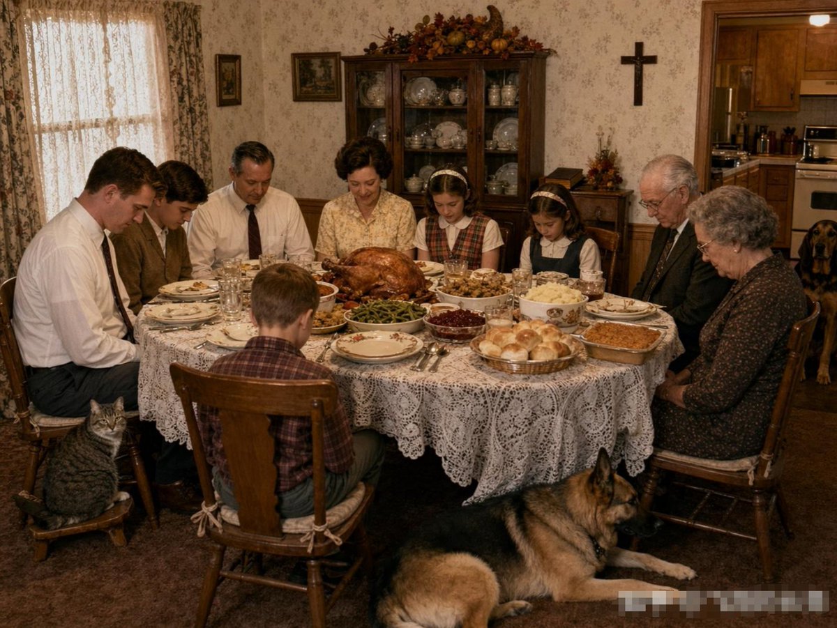 Uncanny Thanksgiving Family Dinner