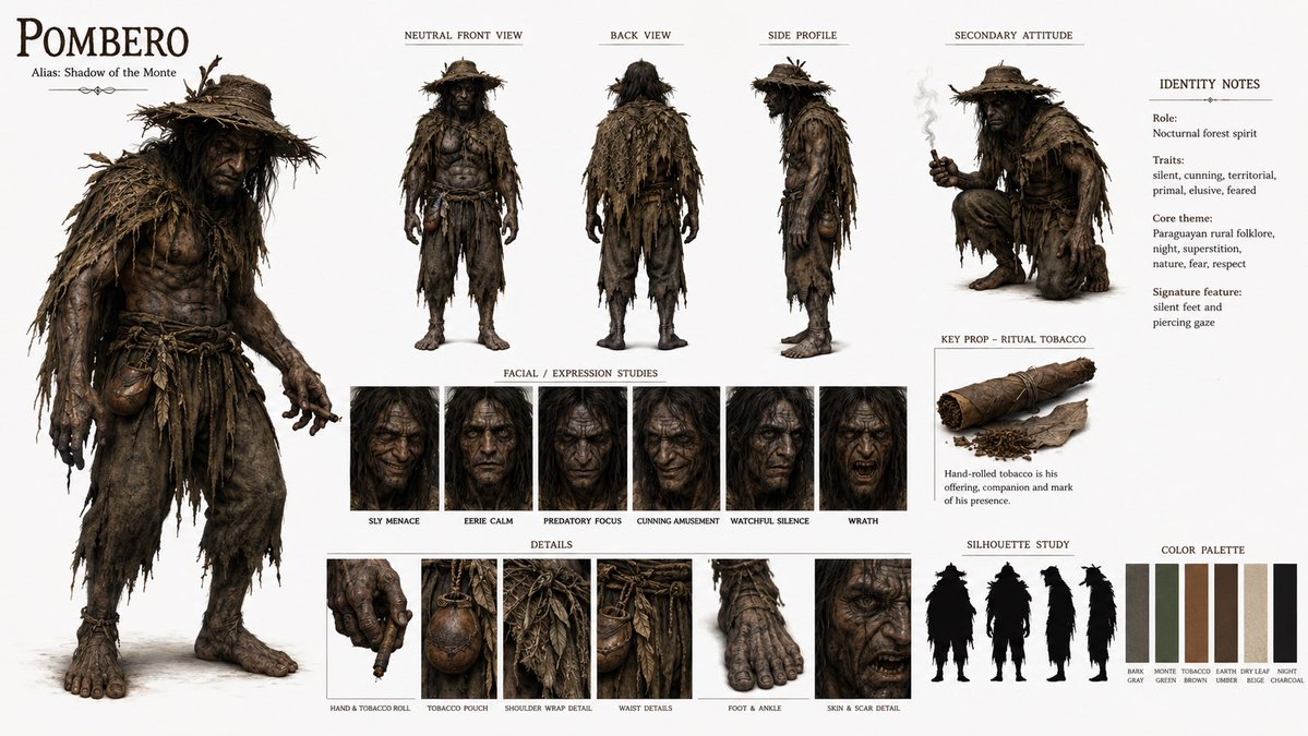 Pombero Folklore Character Sheet