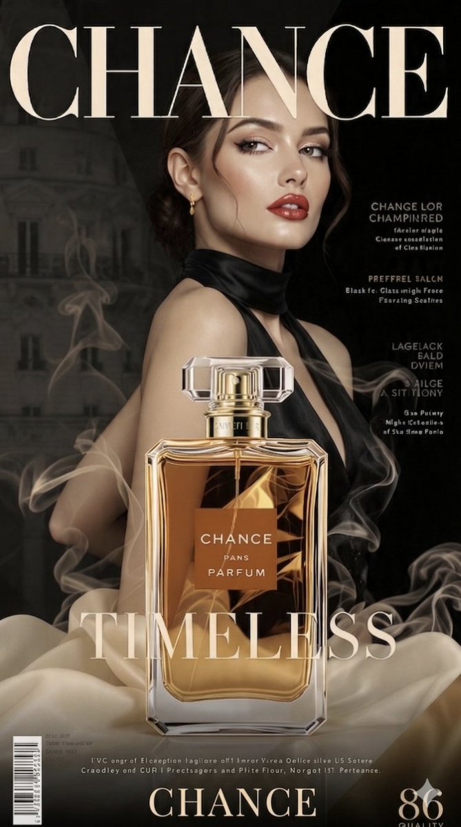 Product Marketing - Luxury Perfume Magazine Cover - Image 1