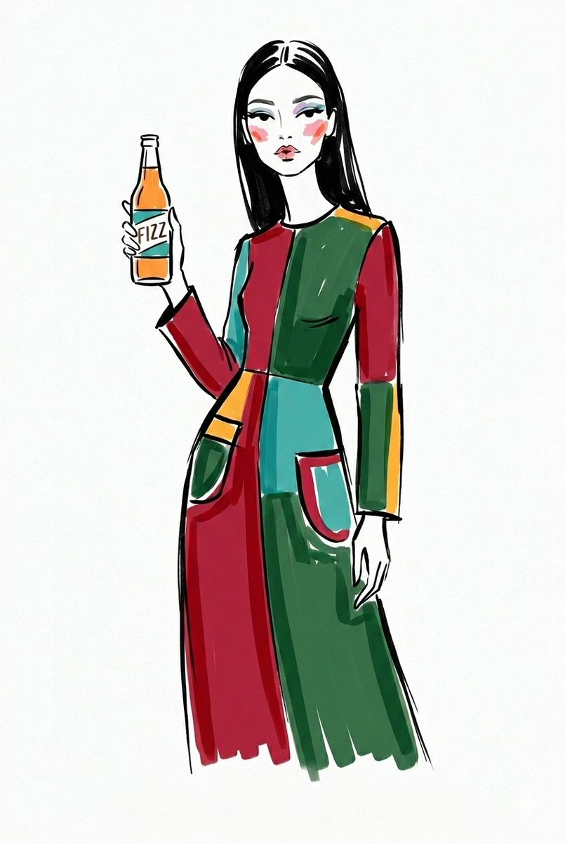 Comic / Storyboard - Watercolor Fashion Illustration Sketch - Image 2