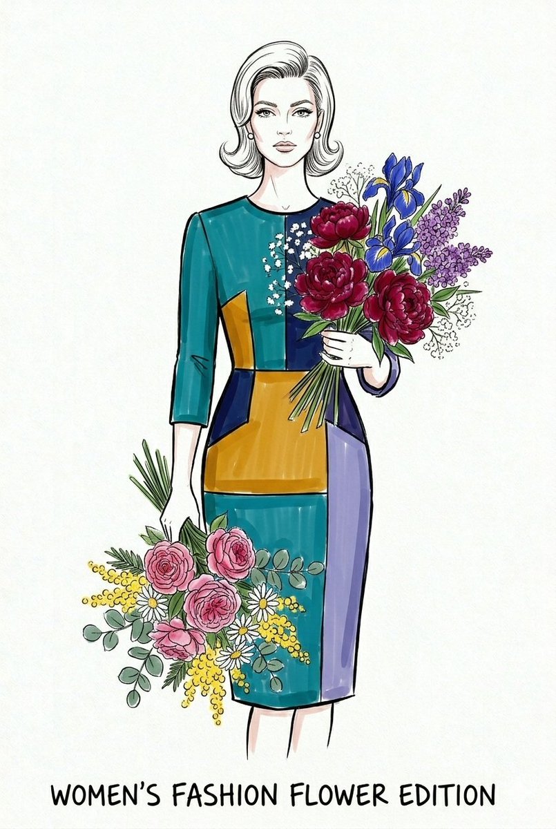 Comic / Storyboard - Watercolor Fashion Illustration Sketch - Image 3