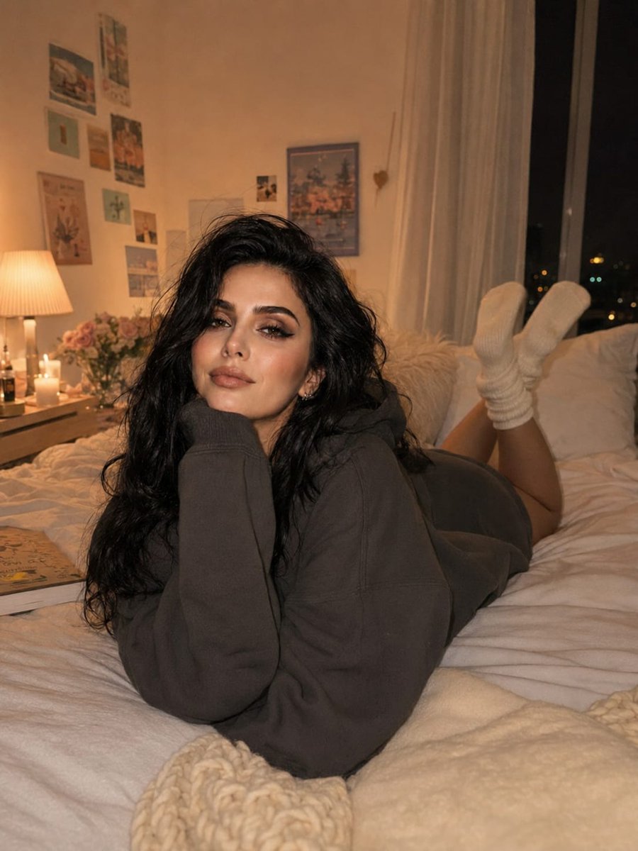 Cozy Korean Bedroom Portrait