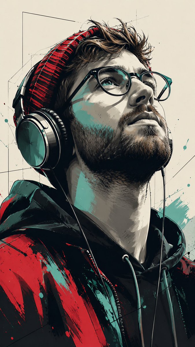 Stylized Pop Art Vector Portrait