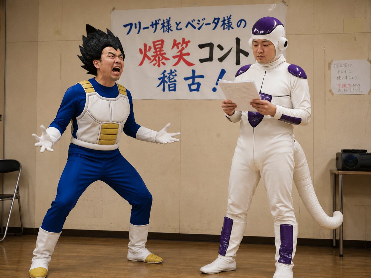 Vegeta and Frieza Cosplay Comedy example 4