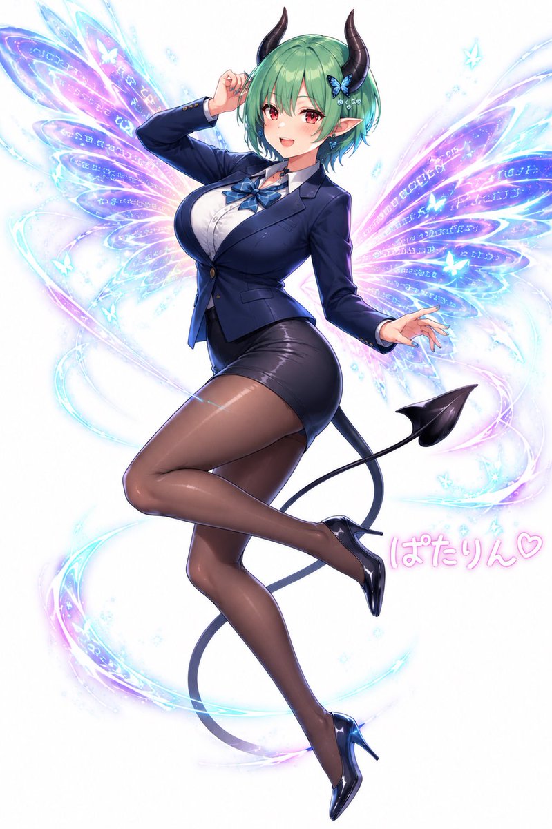 Anime Fairy Demon Office Pin-Up