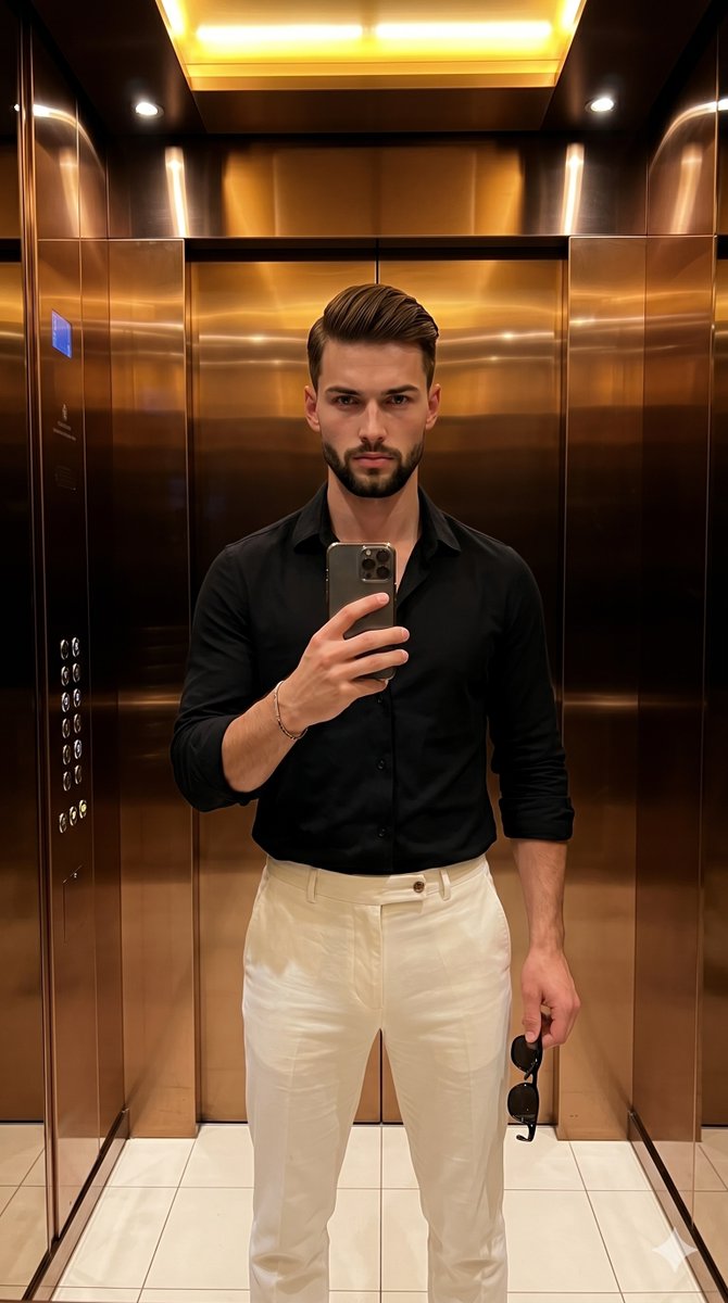 Sample output image for Urban Fashion Elevator Portrait