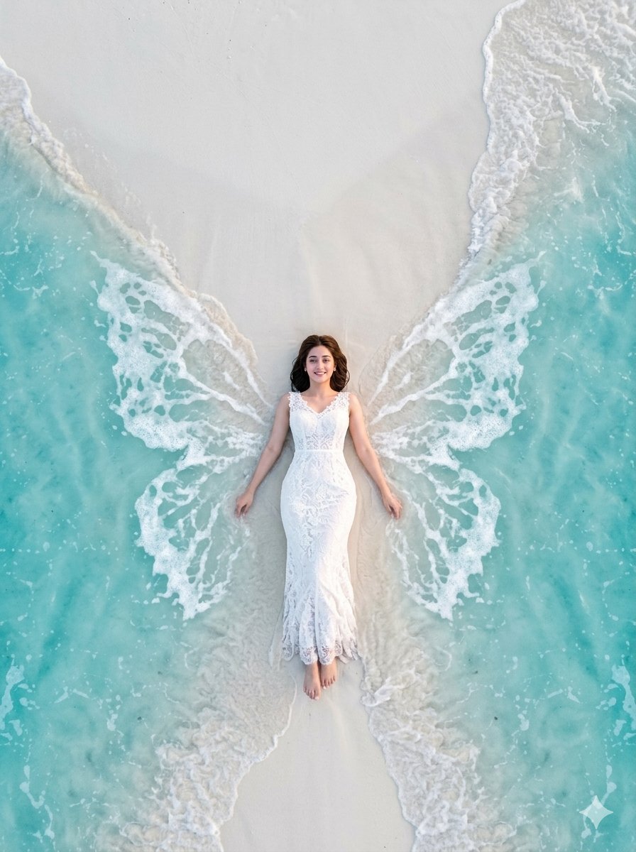 Sample output image for Aerial Ocean Shoreline Surrealism