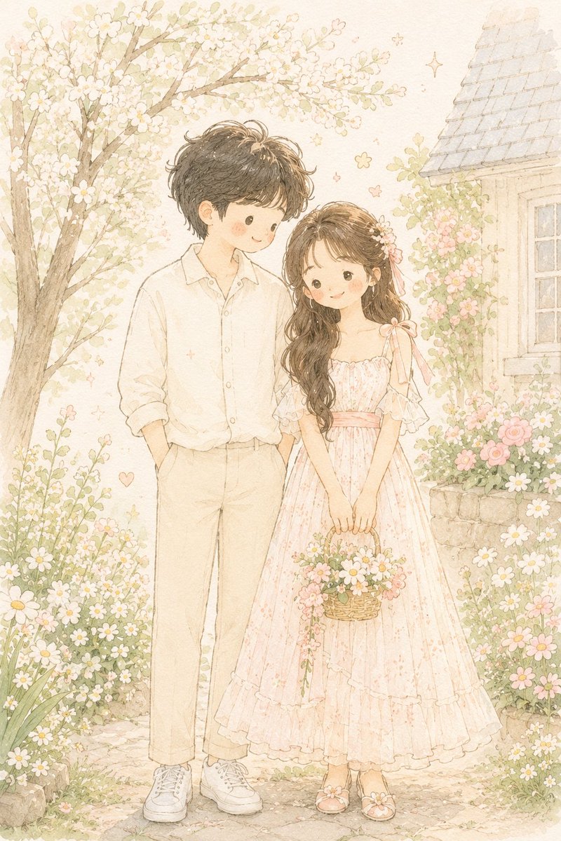 Hand-Drawn Storybook Portrait Illustration