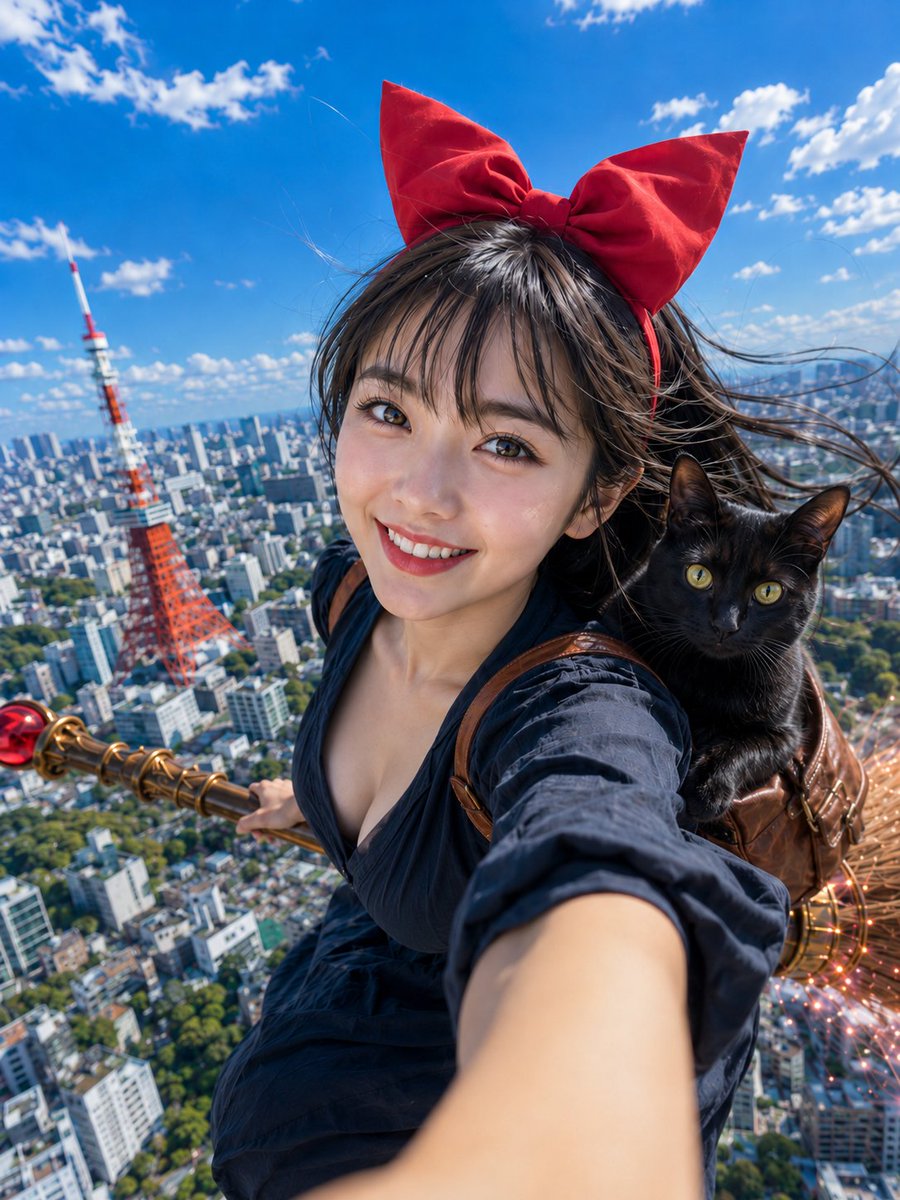 Modern Witch Flying Over Tokyo 缩略图 2