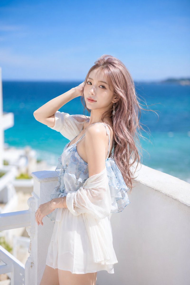 Summer Seaside Resort Portrait