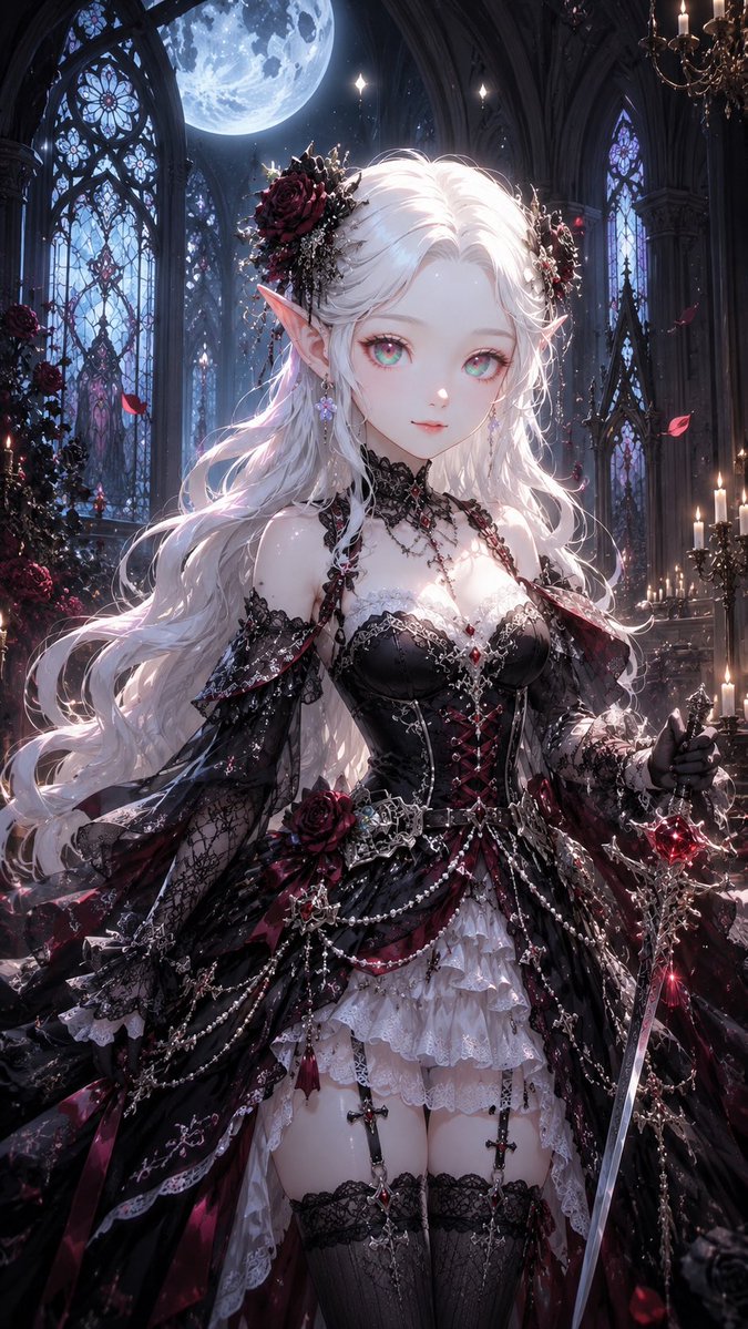 Elegant Gothic Lolita Character Transformation example 3