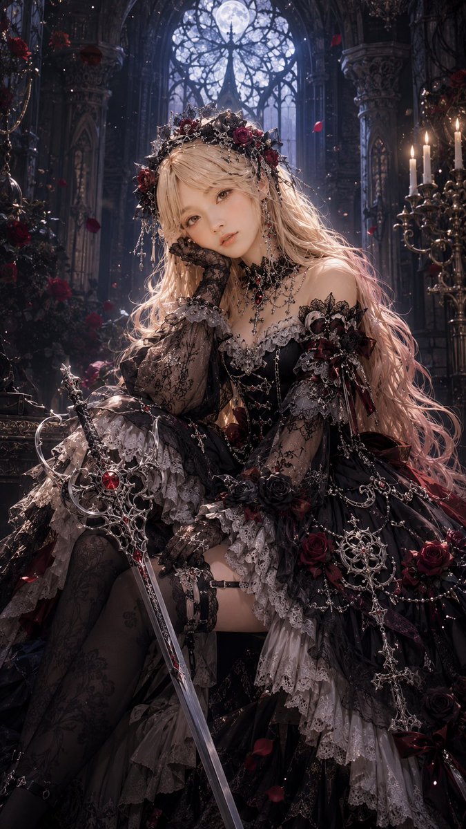 Elegant Gothic Lolita Character Transformation