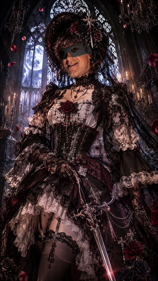 Elegant Gothic Lolita Character Transformation example 4