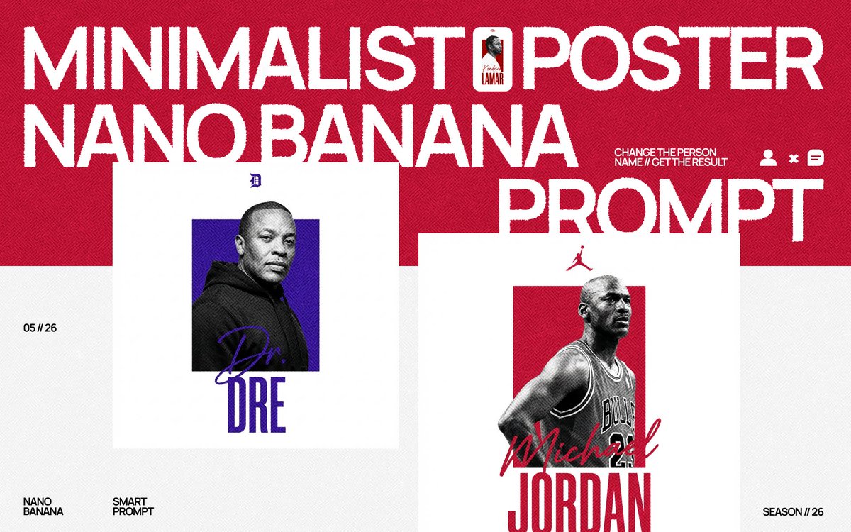Minimalist Nano Banana Poster Layout