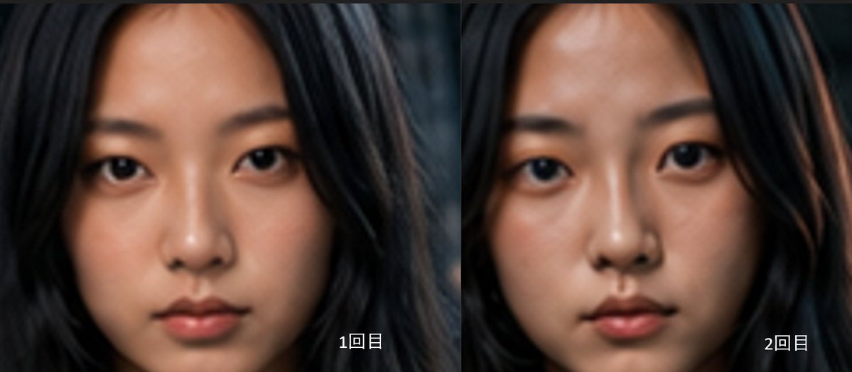 双面板 AI 人像对比