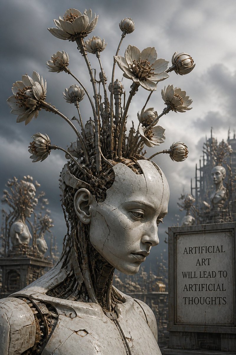 Mechanical Lotus Android Portrait