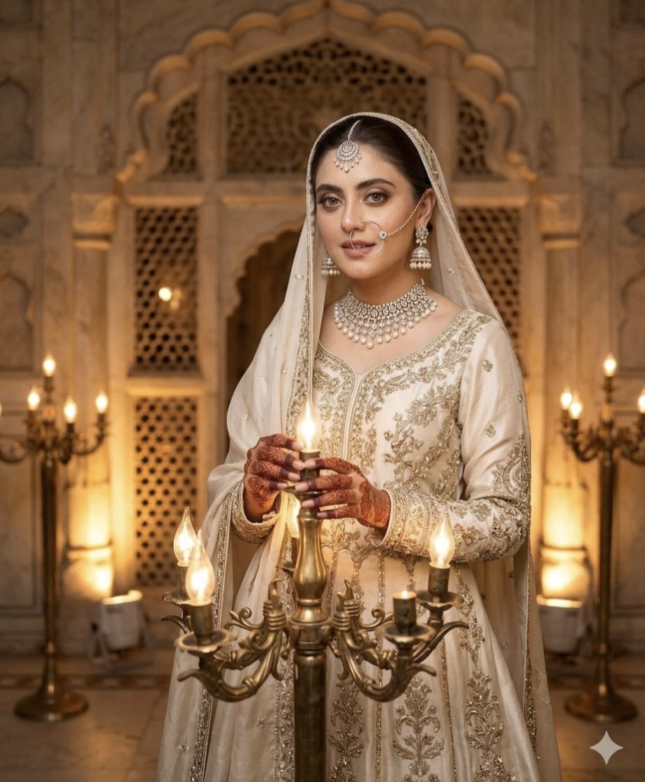 Sample output image for South Asian Bridal Lehenga Editorial