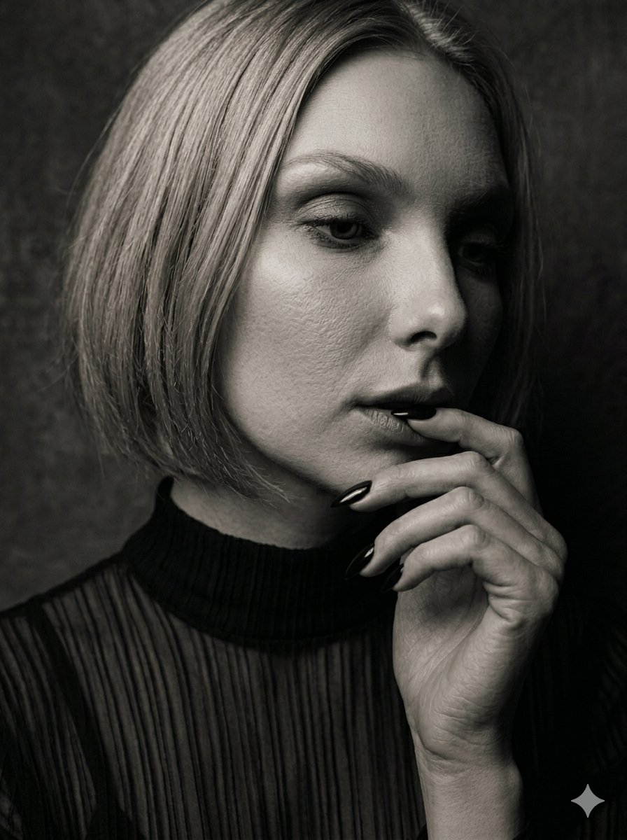 Sample output image for Moody Sepia Hand Study Portrait