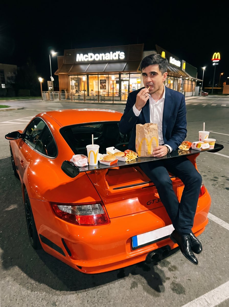 AI-промпт: Grit Late Night Parking Lot Fashion