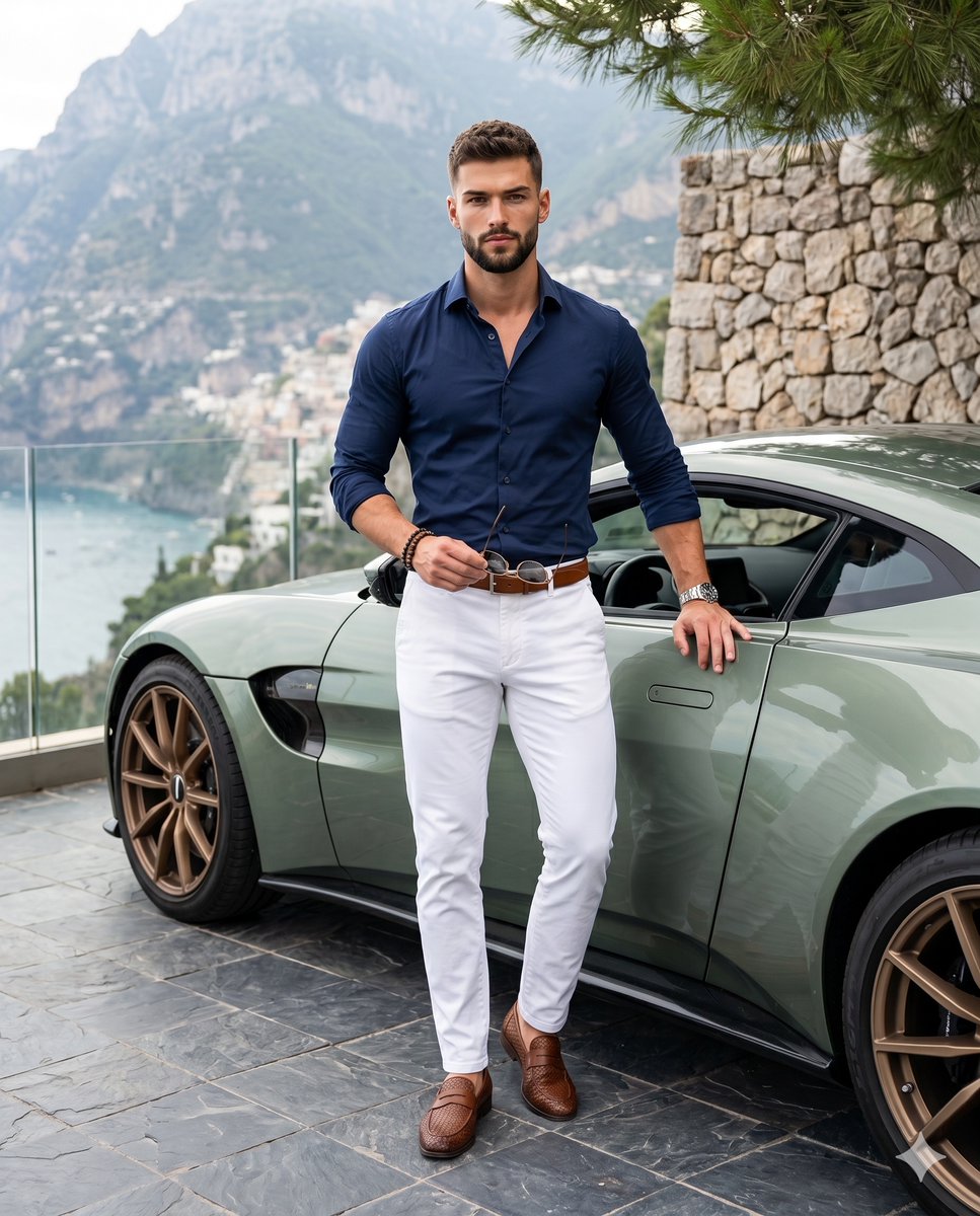 Sample output image for Luxury Automotive Lifestyle Male Portrait
