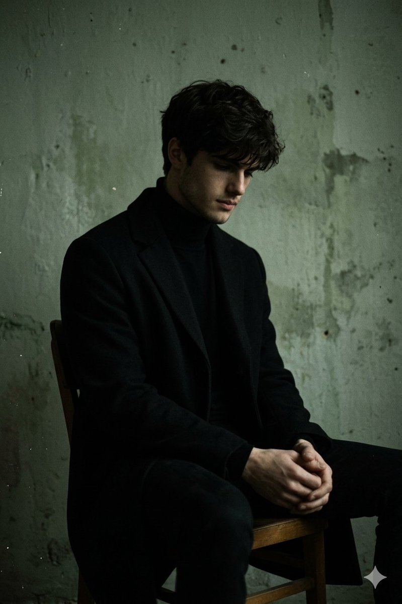 Sample output image for Moody Low-Key Male Portrait