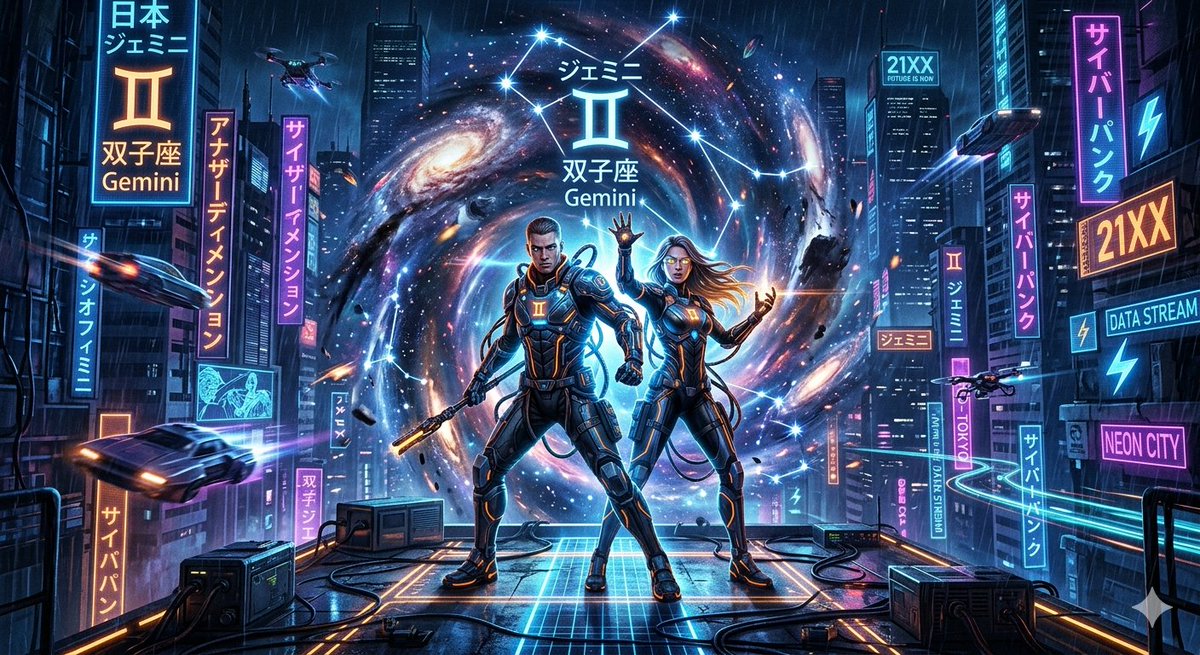 Sample output image for Gemini Cyberpunk Dimension