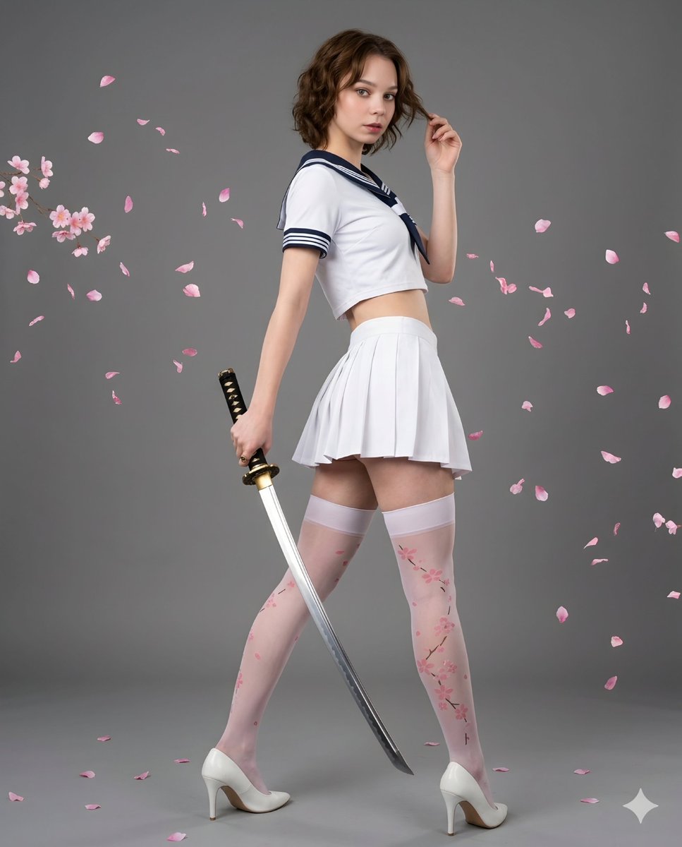 Sample output image for Samurai Style Sailor Fashion Portrait