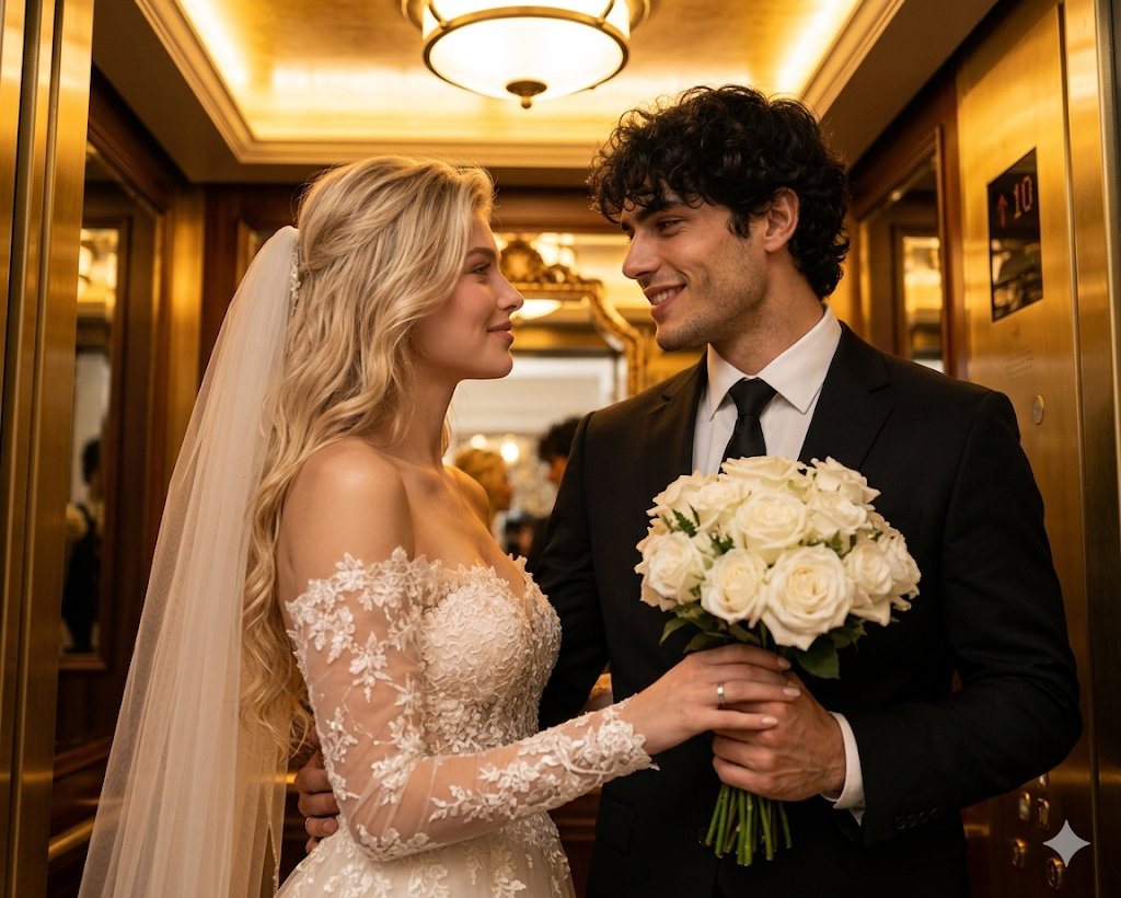 Romantic Cinematic Elevator Portrait 2