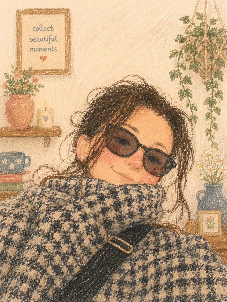 Cozy Oil Pastel Illustration example 2