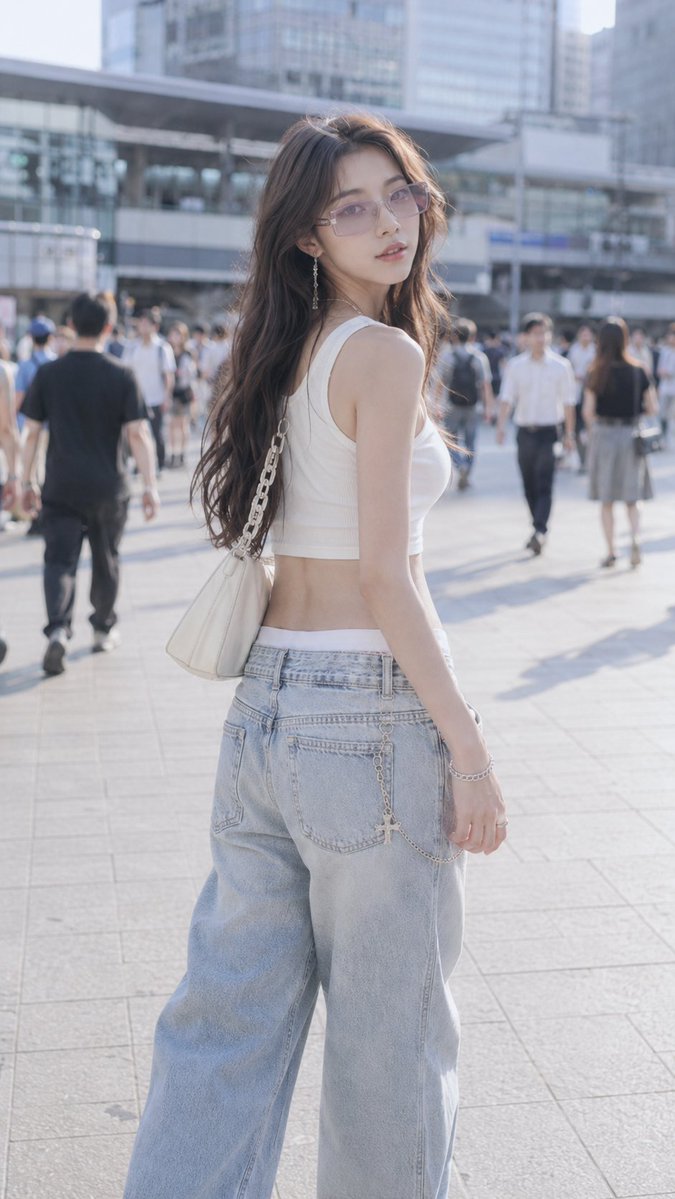 Shibuya Y2K Fashion Portrait