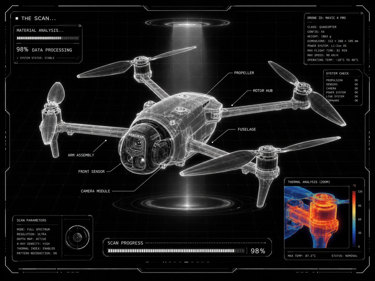 Futuristic Sci-Fi Laboratory Scan UI