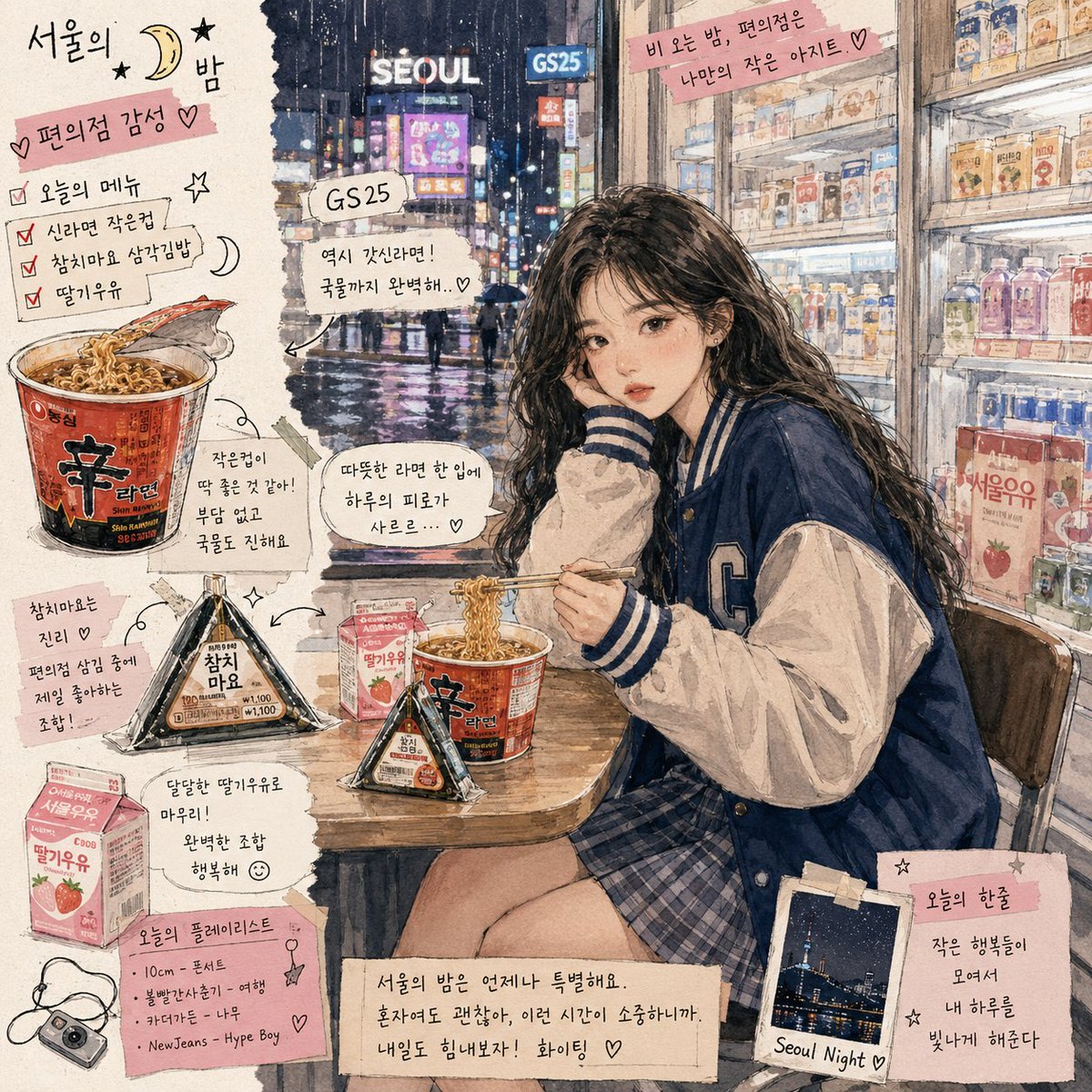 Korean Girl Convenience Store Photography example 2