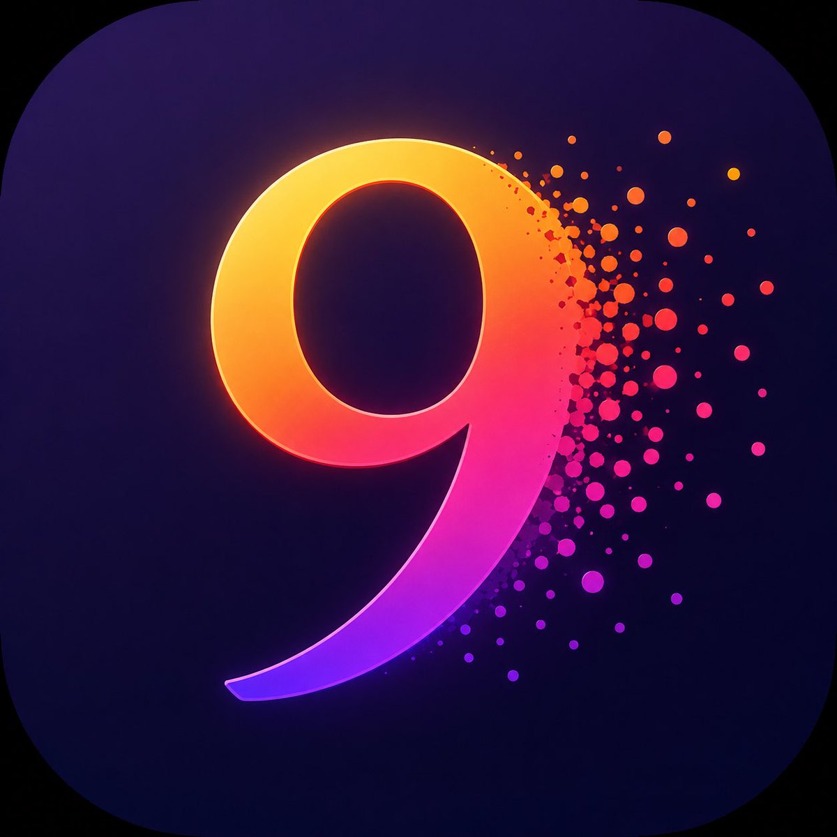 Neon Number App Icon
