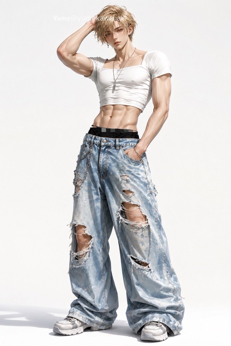 Y2K Anime Streetwear Model example 2