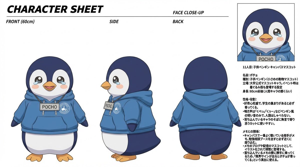 Anime Cat Girl Character Sheet example 2
