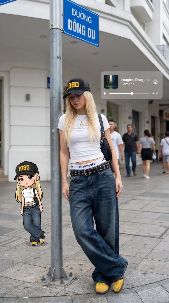 Sample output image for Urban Street Style with Avatar Overlay