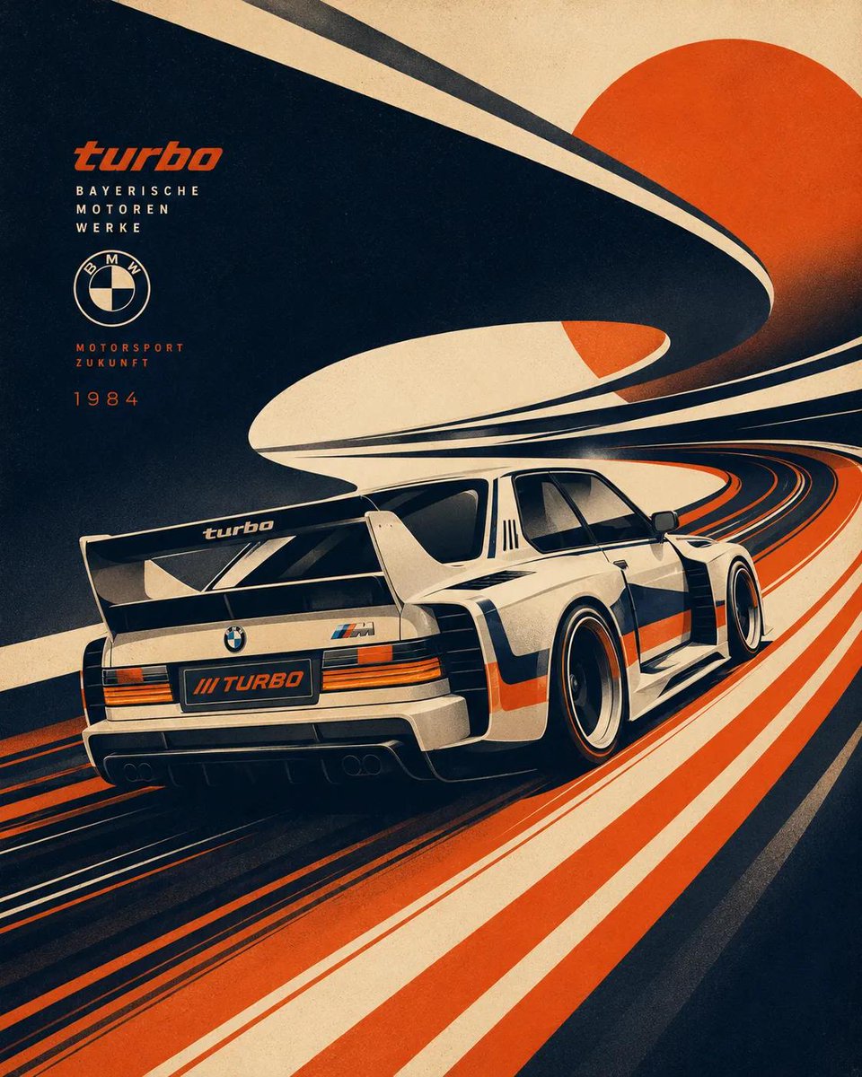 Sample output image for Futurist Retro Vehicle Illustration