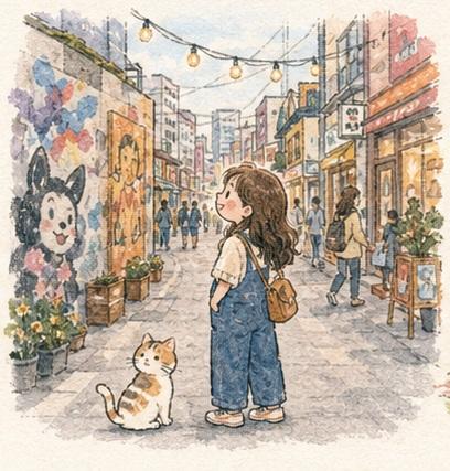 Cozy Watercolor Anime Slice of Life example 2