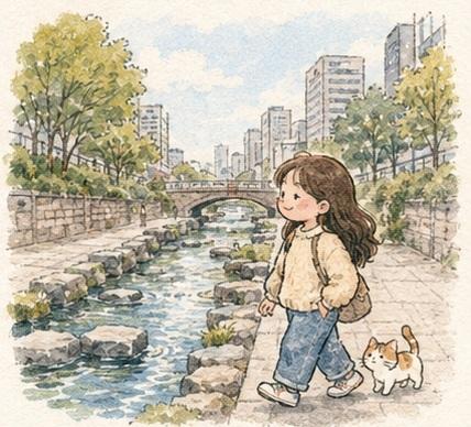 Cozy Watercolor Anime Slice of Life example 3